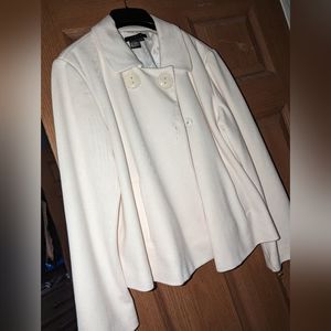 Cream Blazer, Buttons,